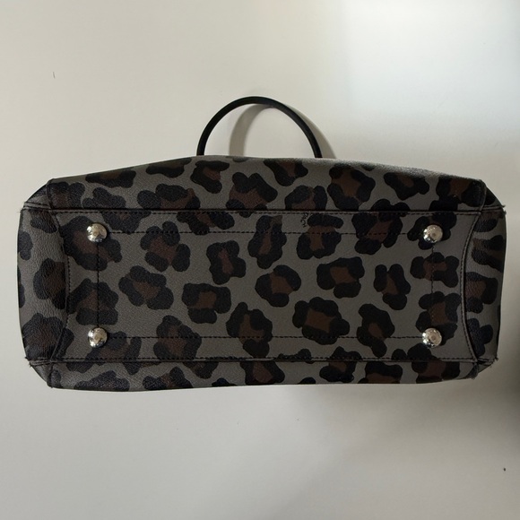 Coach Leopard Print Margot Bag Set - wallet/bag/makeup bag in Black/Brown - Picture 3 of 8